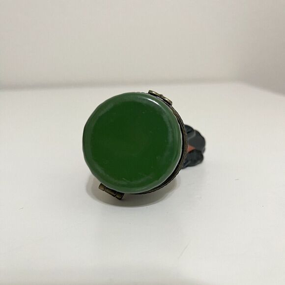 Rooster Porcelain Trinket Hinged Box - Picture 5 of 7